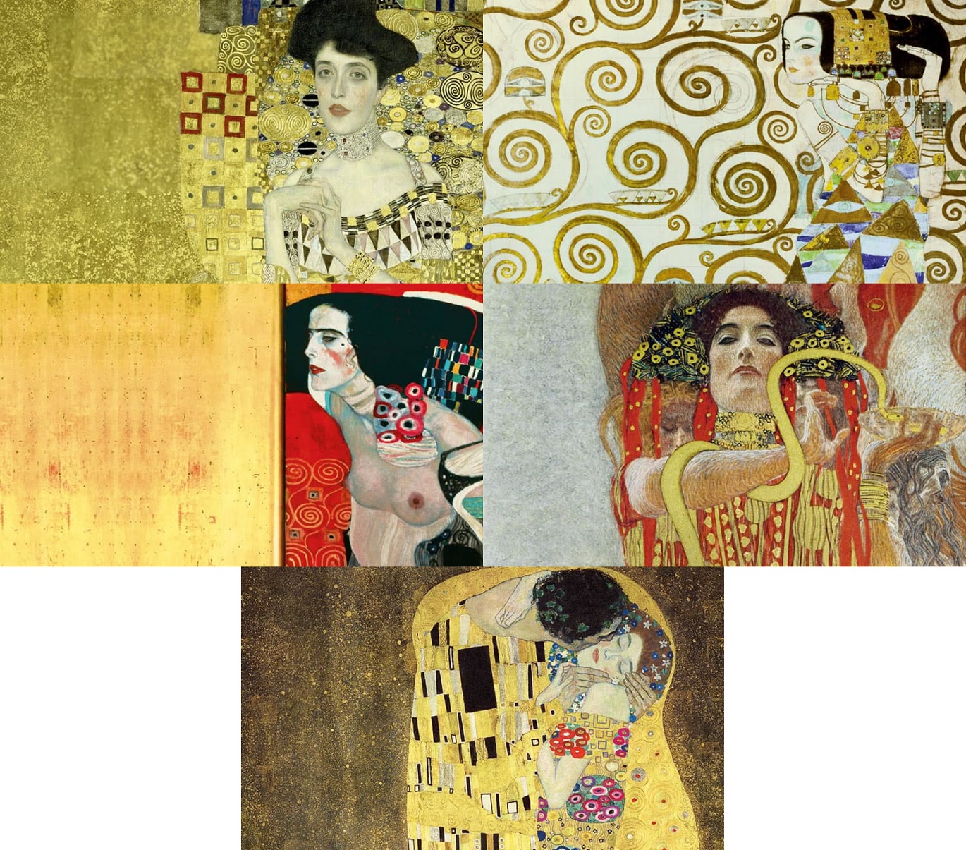 Austria Klimt and his Women (shop illustration) (zoom)