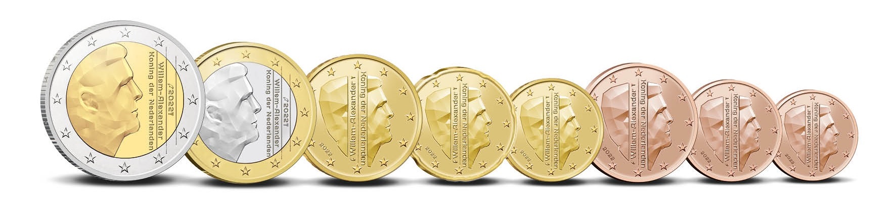 BU coin set Netherlands 2022 (coins) (zoom)