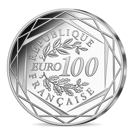 (EUR07.100.E.2022.10041364710000) 100 euro France 2022 argent - 20 ans euro Revers