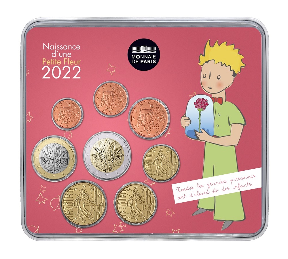 (EUR07.mini-set.2022.10041364900000) BU mini set France 2022 - Baby birth (girl version) Front (zoom)