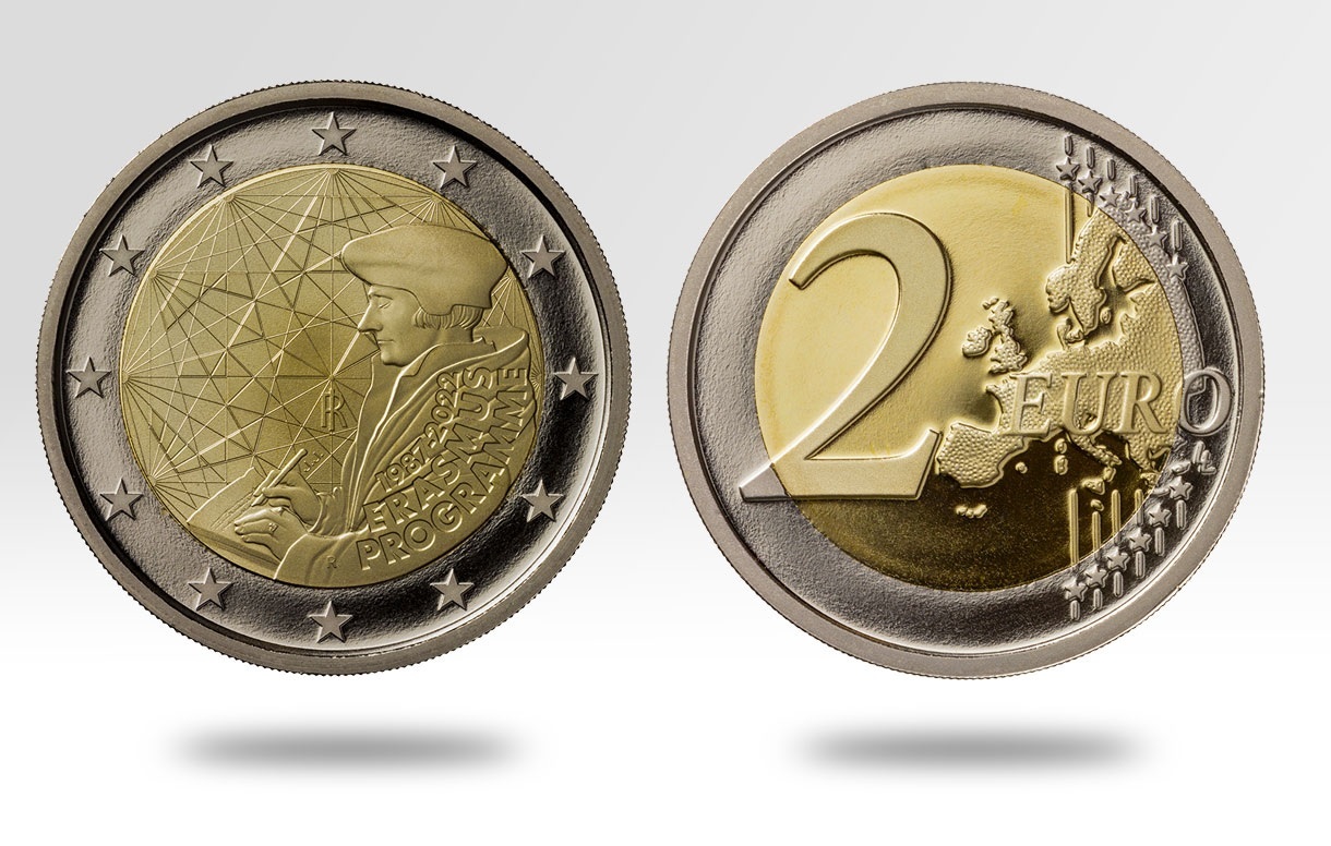 (EUR10.Proof.2022.48-2MS10-22P003) 2 € Italy 2022 Proof - 35th anniversary of Erasmus Programme (zoom)