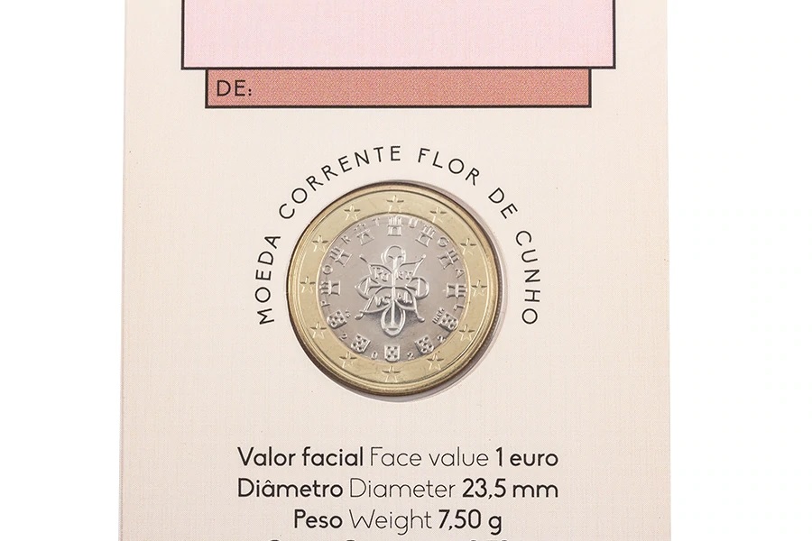 (EUR15.FDC.2022.1023600) Bookmark 1 euro Portugal 2022 FDC - Graduation (obverse) (zoom)