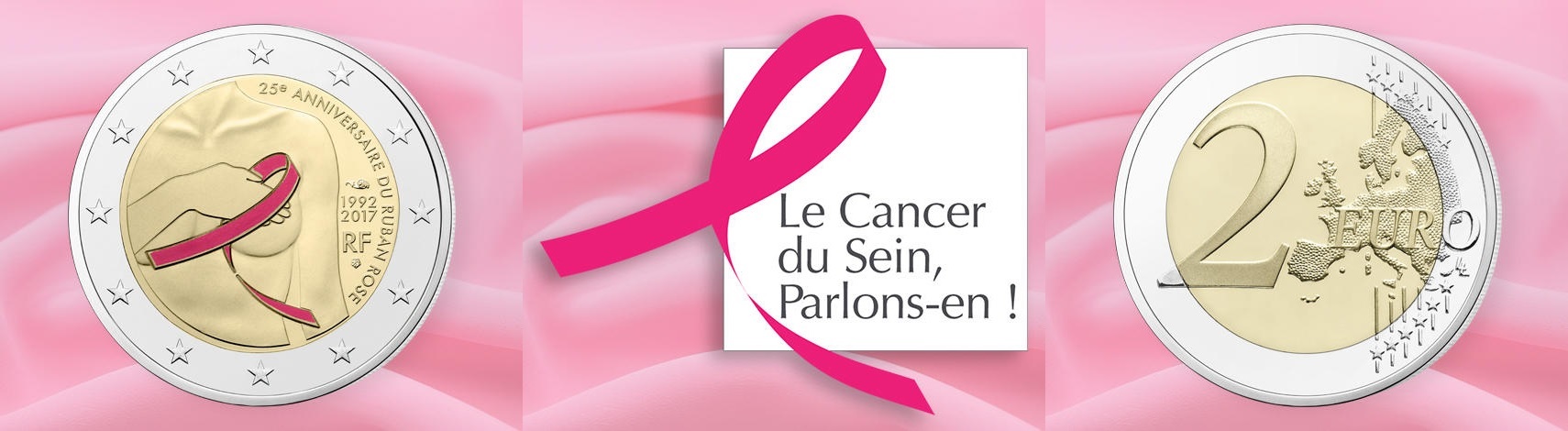France 25th anniversary of Pink ribbon (shop illustration) (zoom)