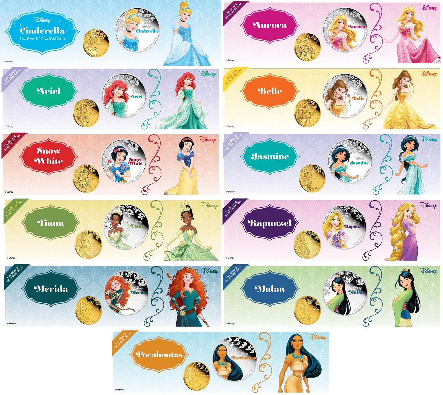 Niue Disney princesses (2015-2016) (shop illustration) (zoom)