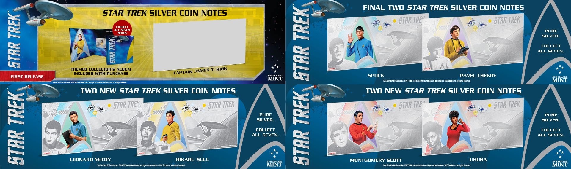 Niue silver foils Star Trek Original Series (shop illustration) (zoom)