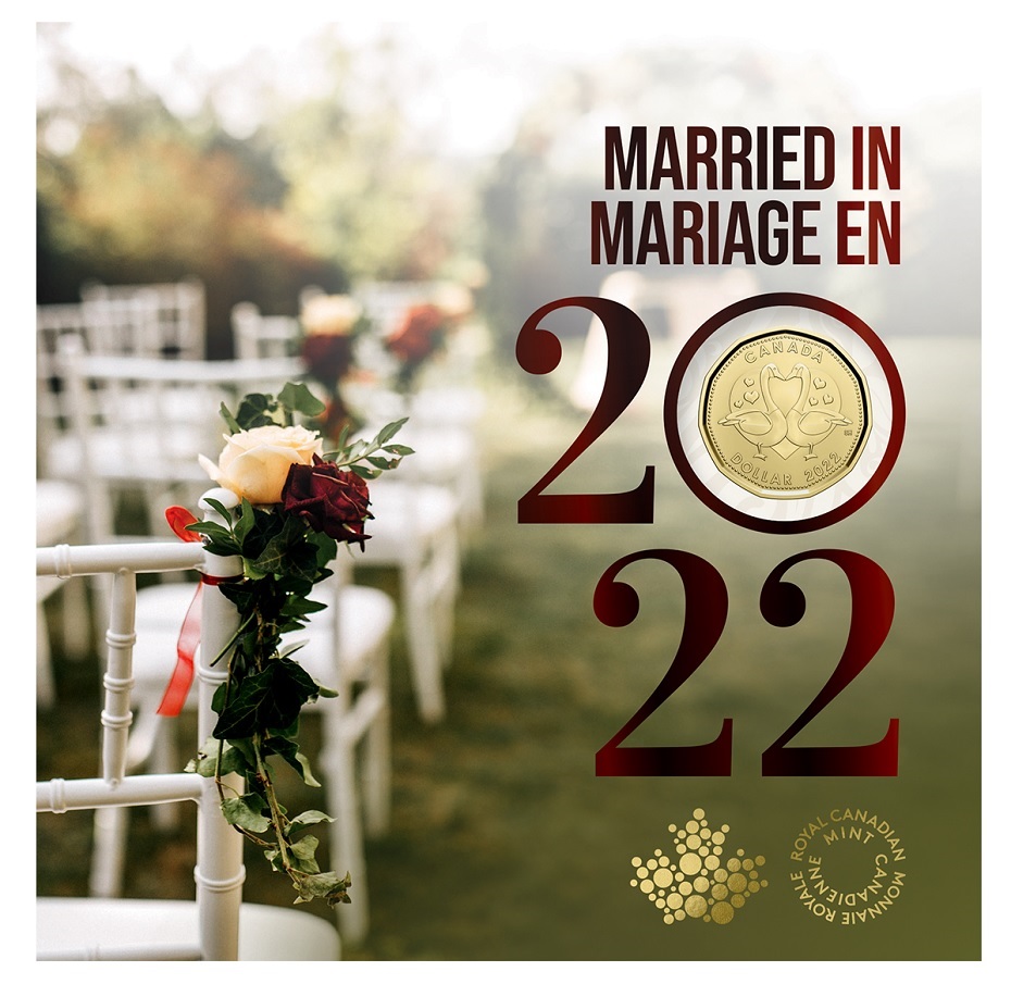 (W037.Unc.set.2022.202407) BU coin set Canada 2022 - Wedding (zoom)