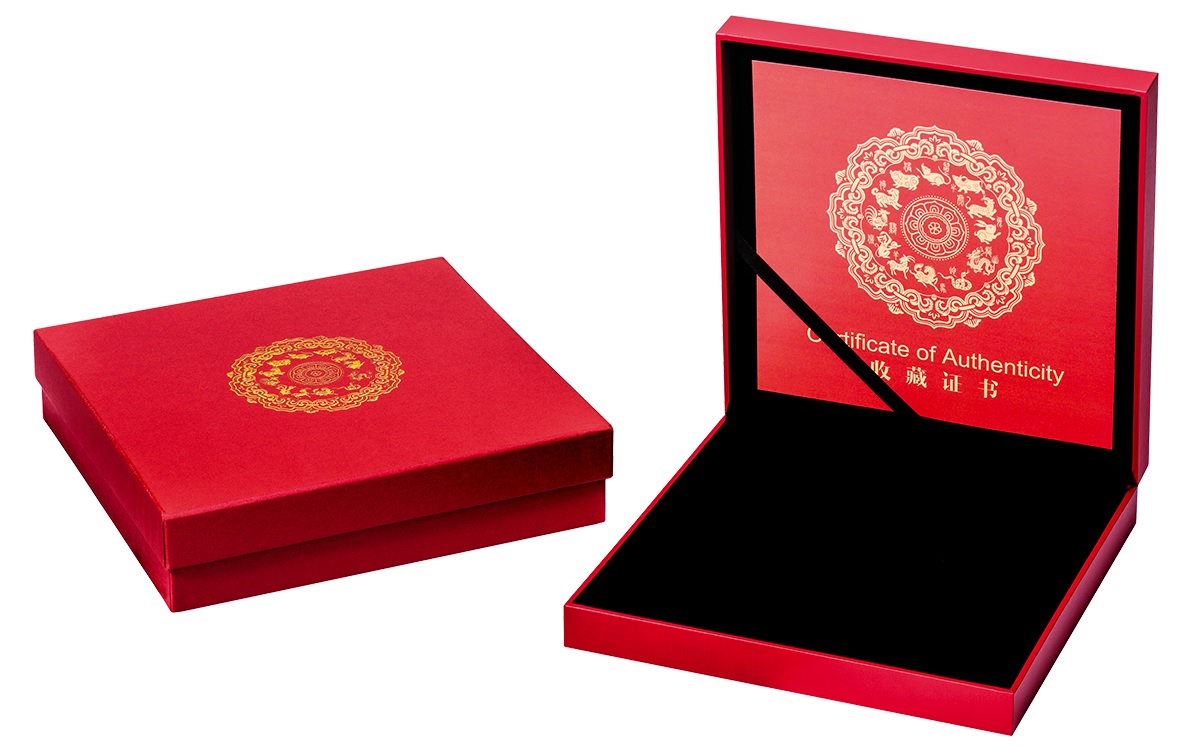 (W126.2000.Kip.2022.203138) 2000 Kip Lao 2022 2 ounces Proof Ag - Year of the Tiger (case) (zoom)