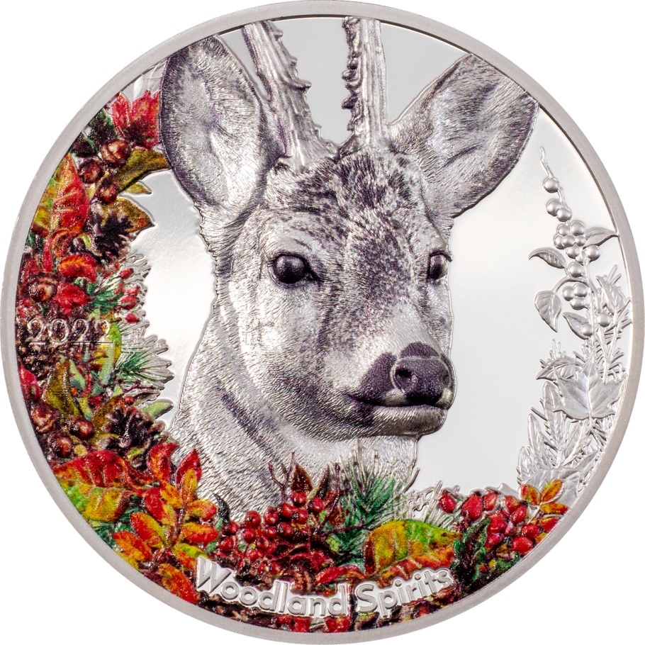 (W151.500.Tögrög.2022.29775) 500 Tögrög Mongolia 2022 1 oz Proof Ag - Deer Reverse (zoom)