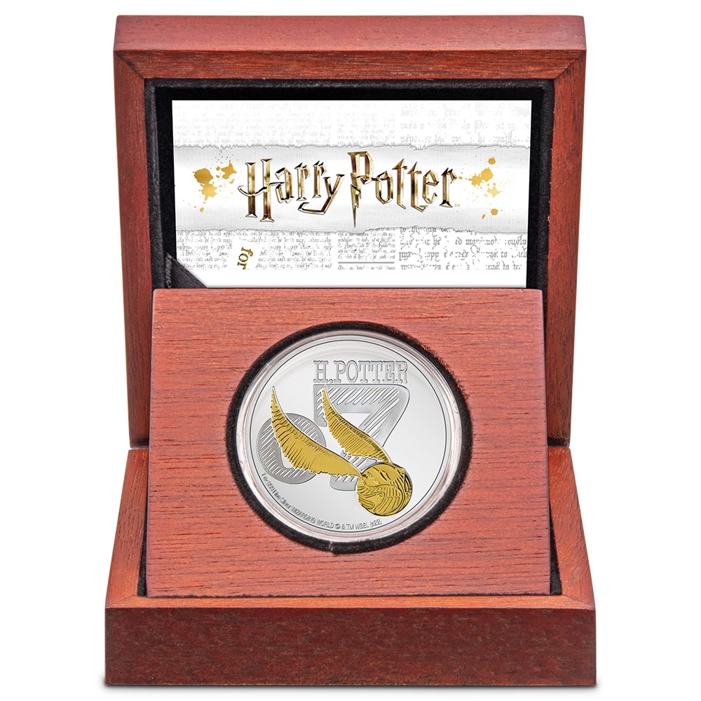 (W160.2.D.2022.30-01176) 2 Dollars Niue 2022 1 oz Proof Ag - Golden Snitch (case) (zoom)