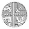 (W185.BU.set.2022.DUW22) Coffret BU Royaume-Uni 2022 (monnaies courantes) (revers 5 Pence)