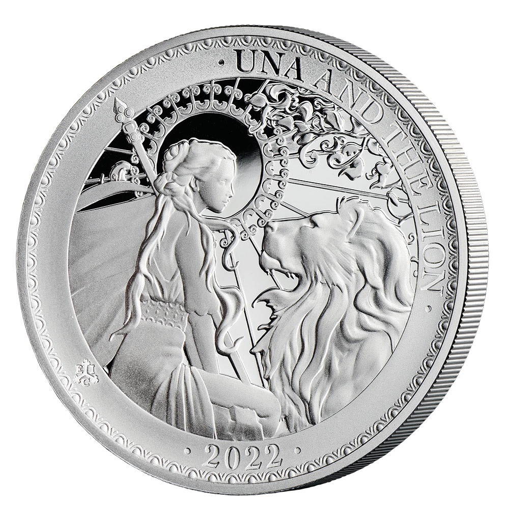 (W191.1.P.2022.FG22UNASP1OZ) 1 Pound Una and the Lion 2022 - Proof silver Reverse (zoom)