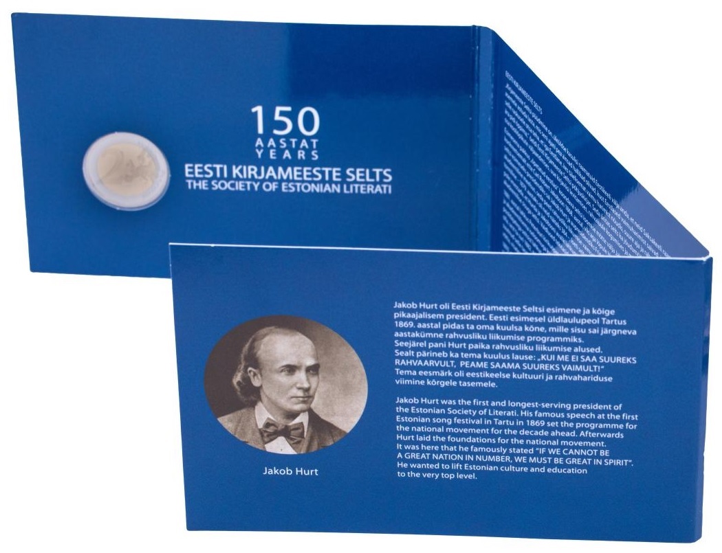 2 € Estonia 2022 BU - Society of Estonian Literati (packaging) (zoom)