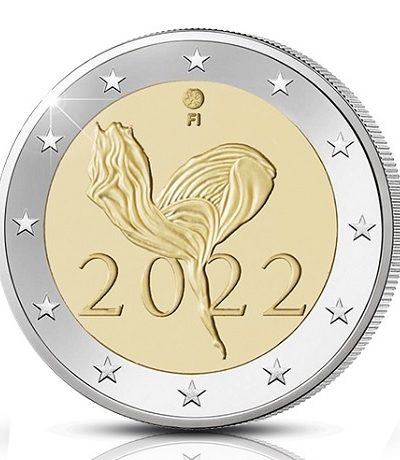 2 euros coffret BE Finlande Erasmus 2022. - Philantologie