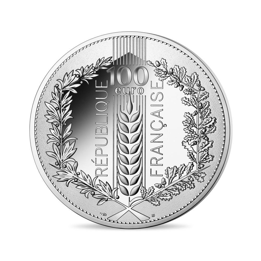 (EUR07.100.E.2022.10041365420001) 100 euro France 2022 silver - Wheat Reverse (zoom)