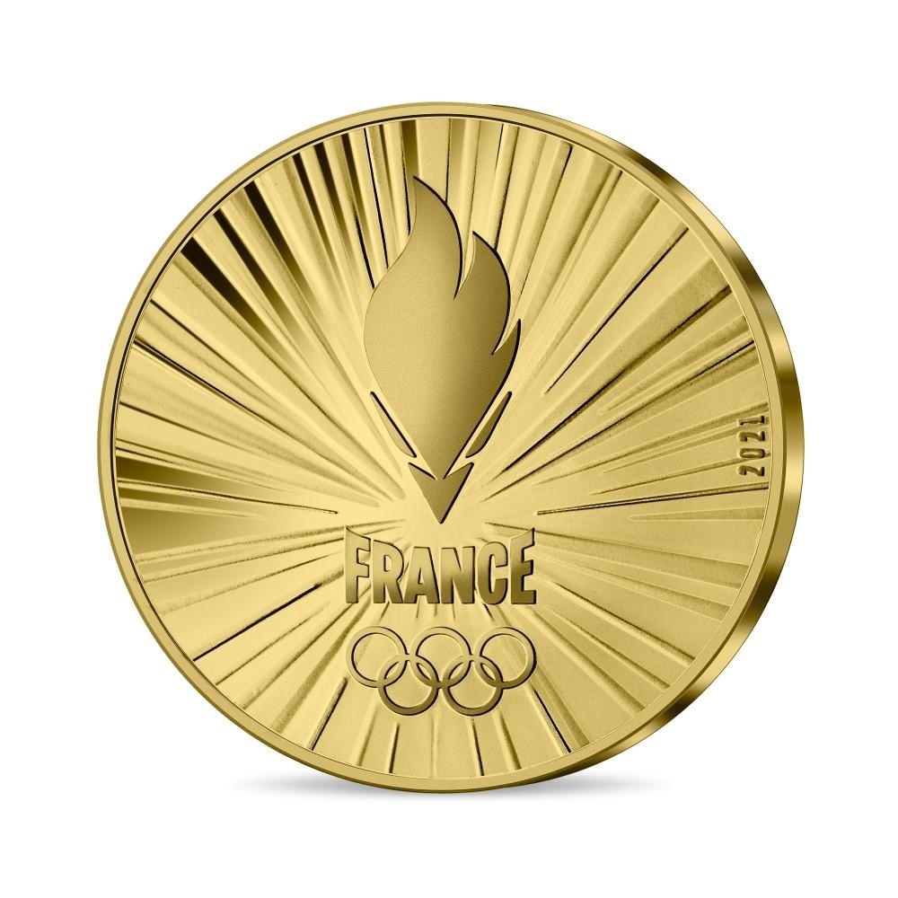 (EUR07.Proof.2021.10041355690000) 50 euro France 2021 Proof gold - Paris Olympics 2024 Obverse (zoom)