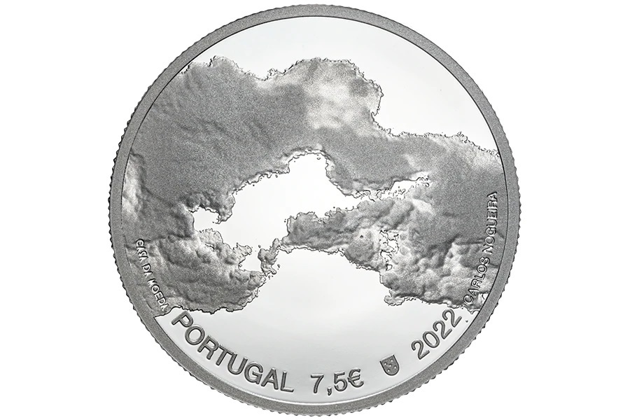 (EUR15.Proof.2022.1025234) 7 euro and a half Portugal 2022 Proof silver - José Saramago Obverse (zoom)