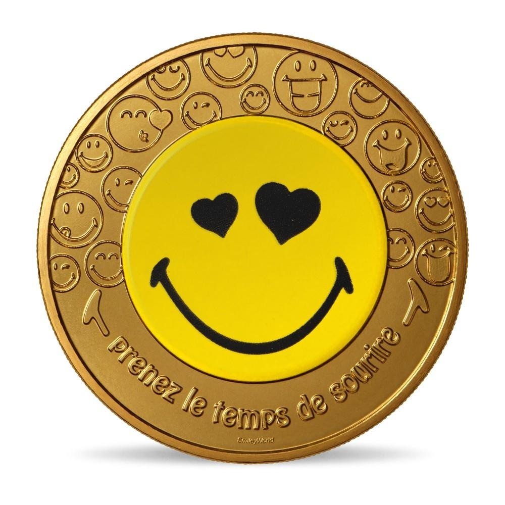 (MdP.event.token.2022.10011362500000) Event token - Smiley (Love) Obverse (zoom)