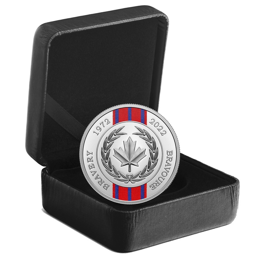 (W037.20.D.2022.203251) 20 $ Medal of Bravery 2022 - Proof Ag (case) (zoom)