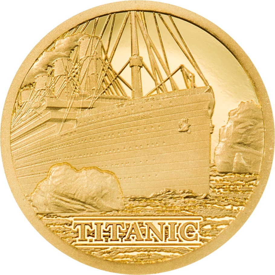 (W099.5.D.2022.29903) 5 Dollars Titanic 2022 - Proof gold Reverse (zoom)