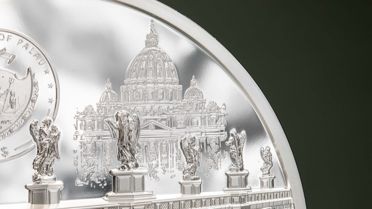 (W168.1.50.D.2022.29913) 50 $ Rome 2022 - Proof silver (obverse reliefs) (zoom)