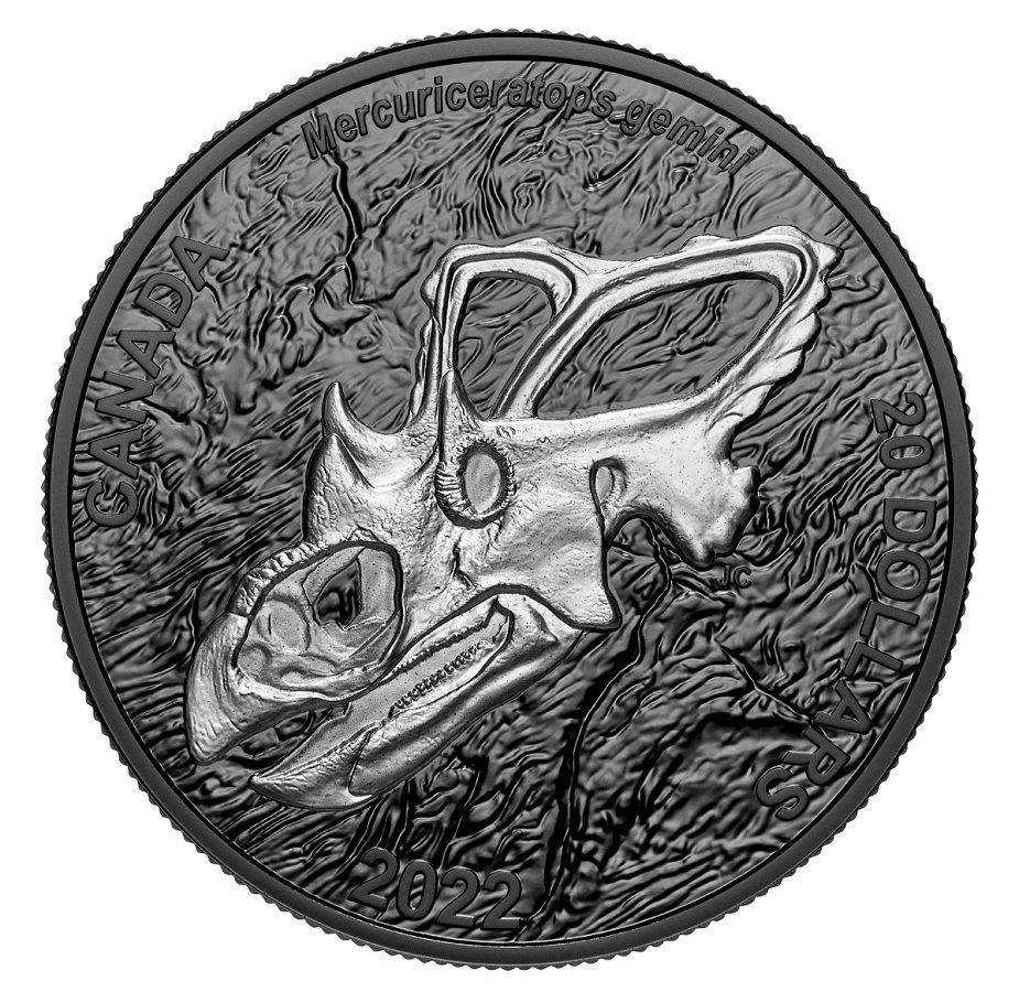 (W037.20.D.2022.203129) 20 Dollars Mercury Horned Face 2022 - Proof silver Reverse (zoom)