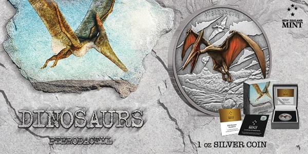 (W160.2.D.2020.30-00983) 2 Dollars Niue 2020 1 oz Antiqued silver - Pterodactyl (blog illustration) (zoom)