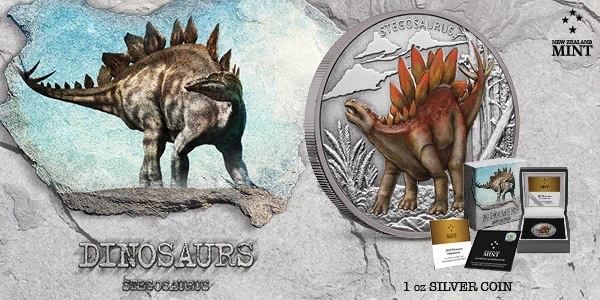 (W160.2.D.2020.30-01008) 2 Dollars Niue 2020 1 oz Antiqued silver - Stegosaurus (blog illustration) (zoom)