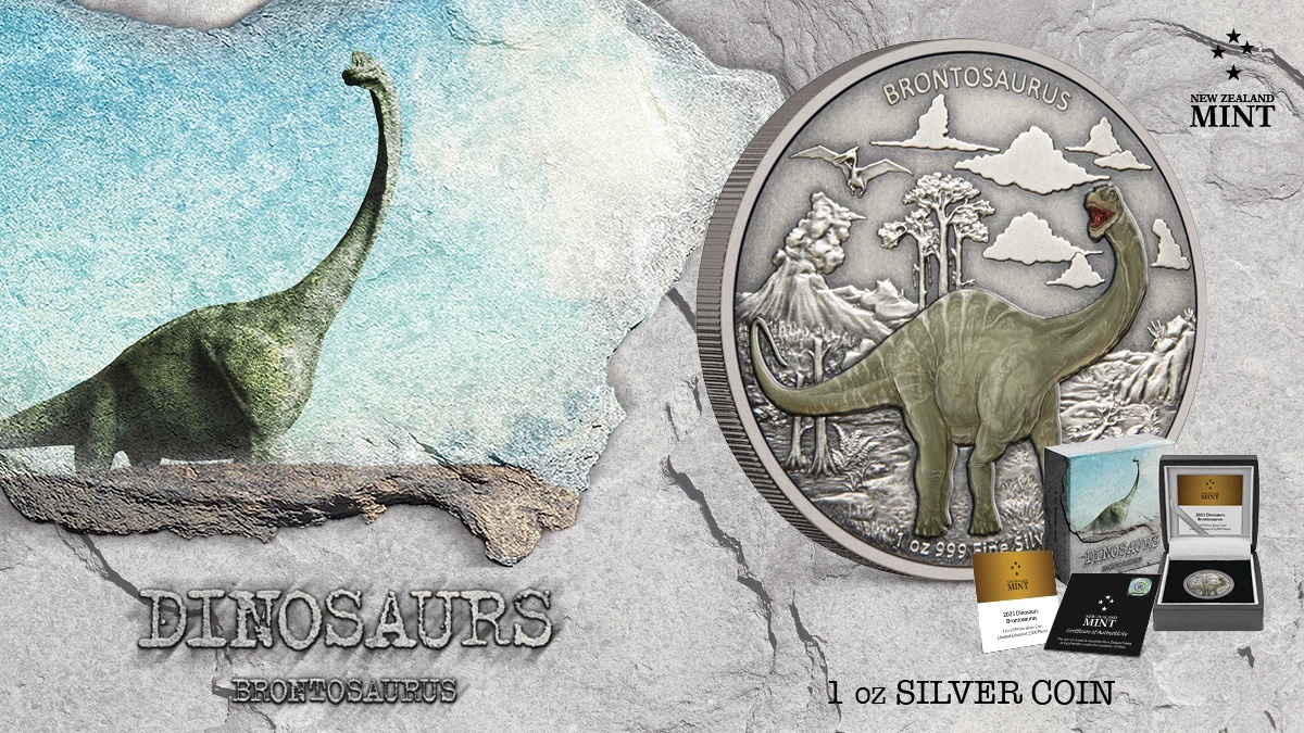 (W160.2.D.2021.30-01023) 2 Dollars Niue 2021 1 oz Antiqued silver - Brontosaurus (blog illustration) (zoom)