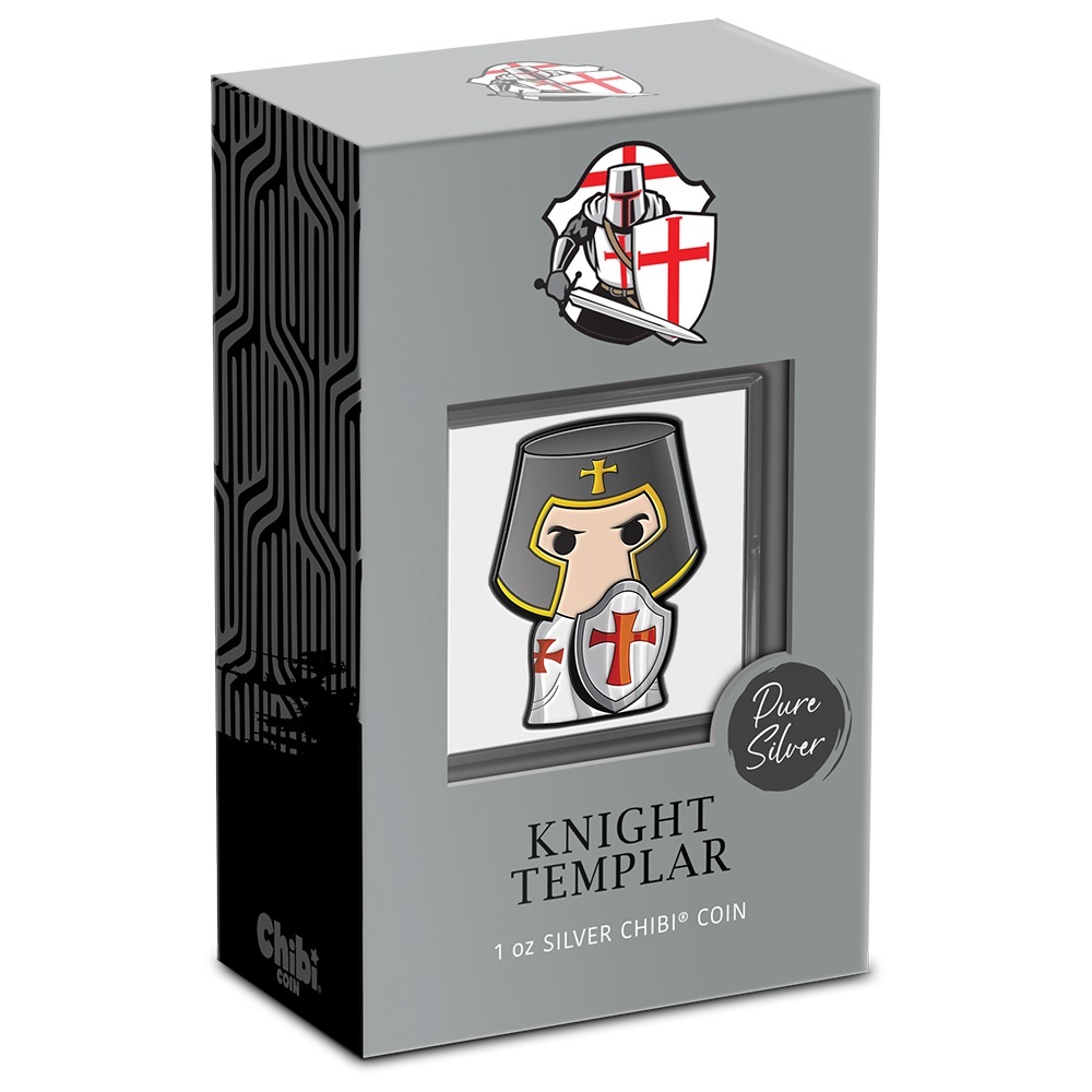 (W160.2.D.2022.30-01203) 2 $ Niue 2022 1 oz Proof Ag - Chibi Knight Templar (packaging) (zoom)
