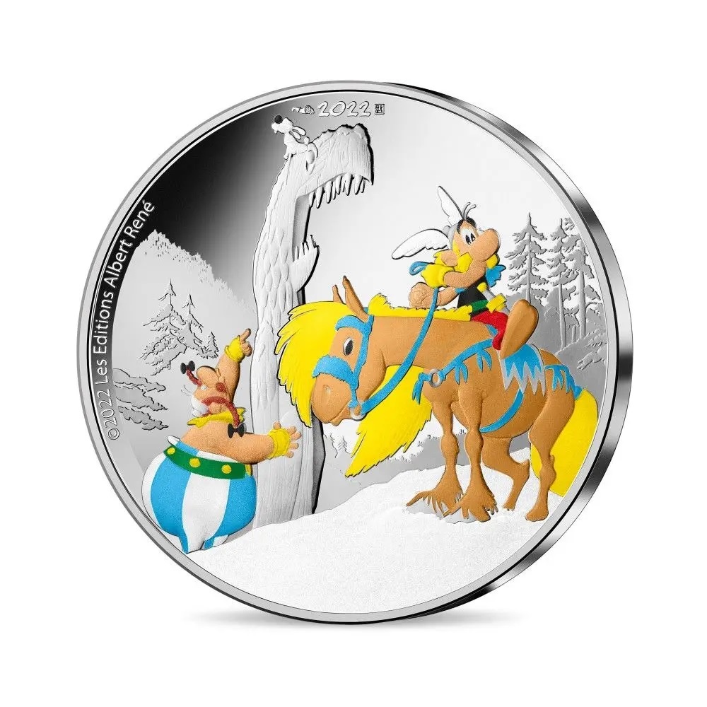 (EUR07.Proof.2022.10041361380000) 10 euro France 2022 Proof silver - Asterix and the Griffin Obverse (zoom)