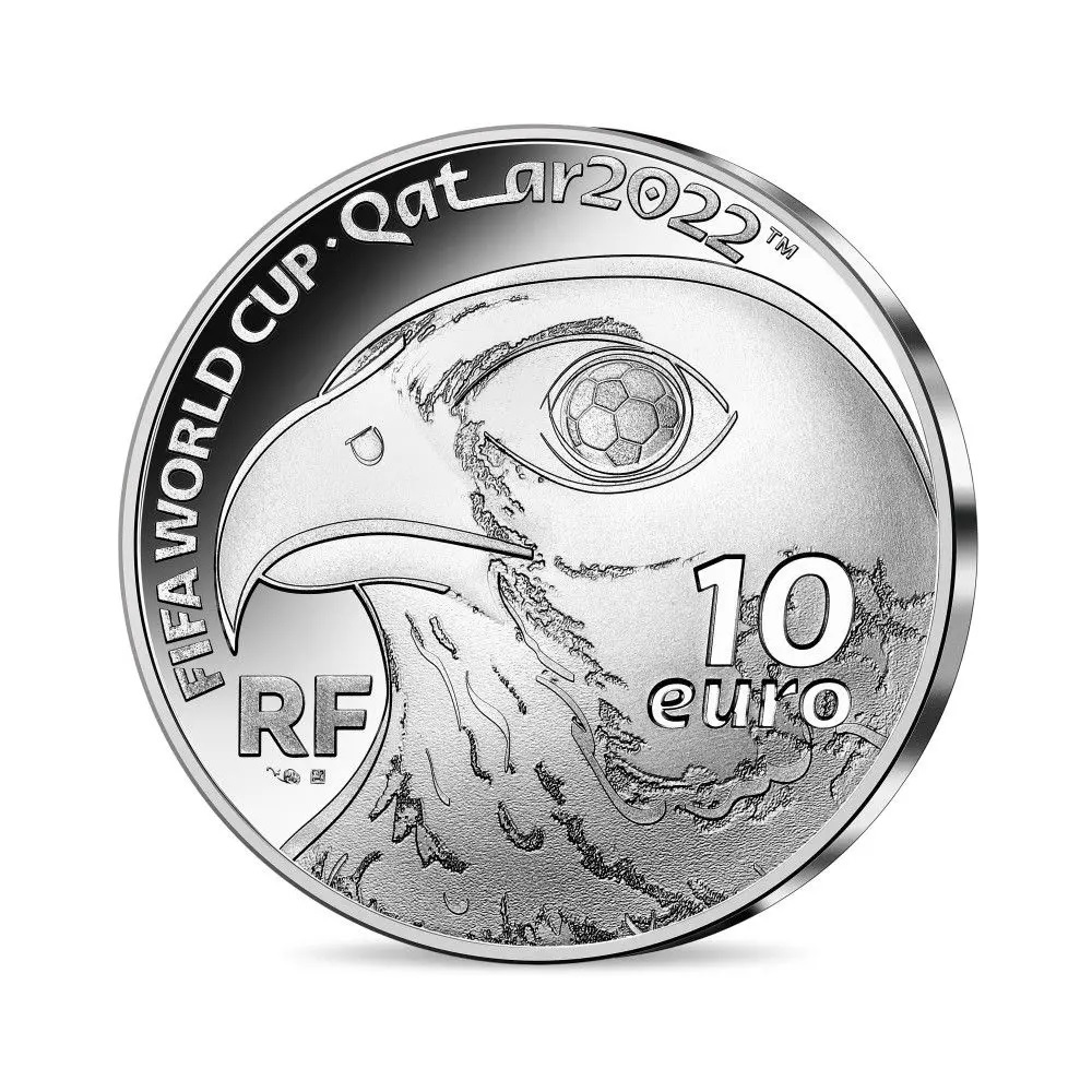 (EUR07.Proof.2022.10041364980000) 10 euro France 2022 Proof silver - FIFA World Cup Qatar Obverse (zoom)