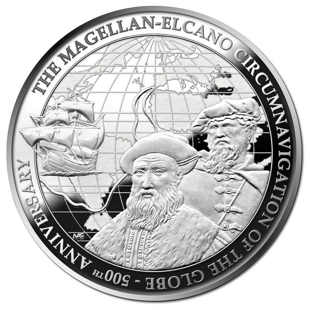 (EUR13.Proof.2022.10.E.1) 10 euro Malta 2022 Proof silver - Circumnavigation of Magellan and Elcano Reverse (zoom)