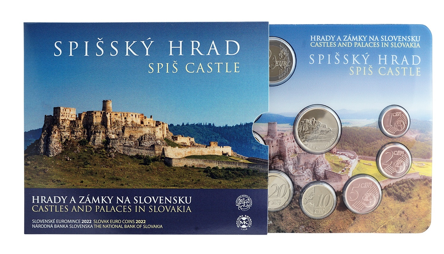 (EUR17.BU.set.2022.501479) BU set Slovakia 2022 (Spiš castle) (zoom)