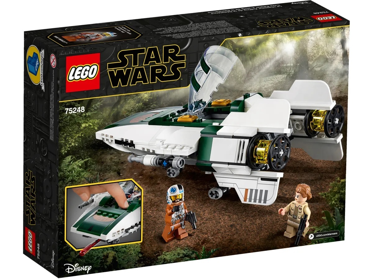 (Lego.75248) LEGO Star Wars - Resistance A-Wing Starfighter (box back) (zoom)