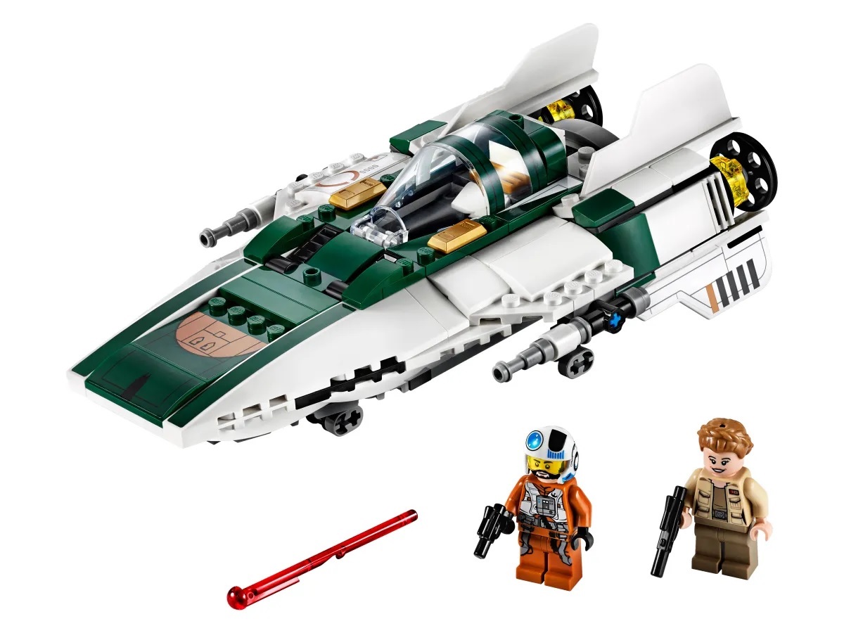 (Lego.75248) LEGO Star Wars - Resistance A-Wing Starfighter (starship and characters) (zoom)