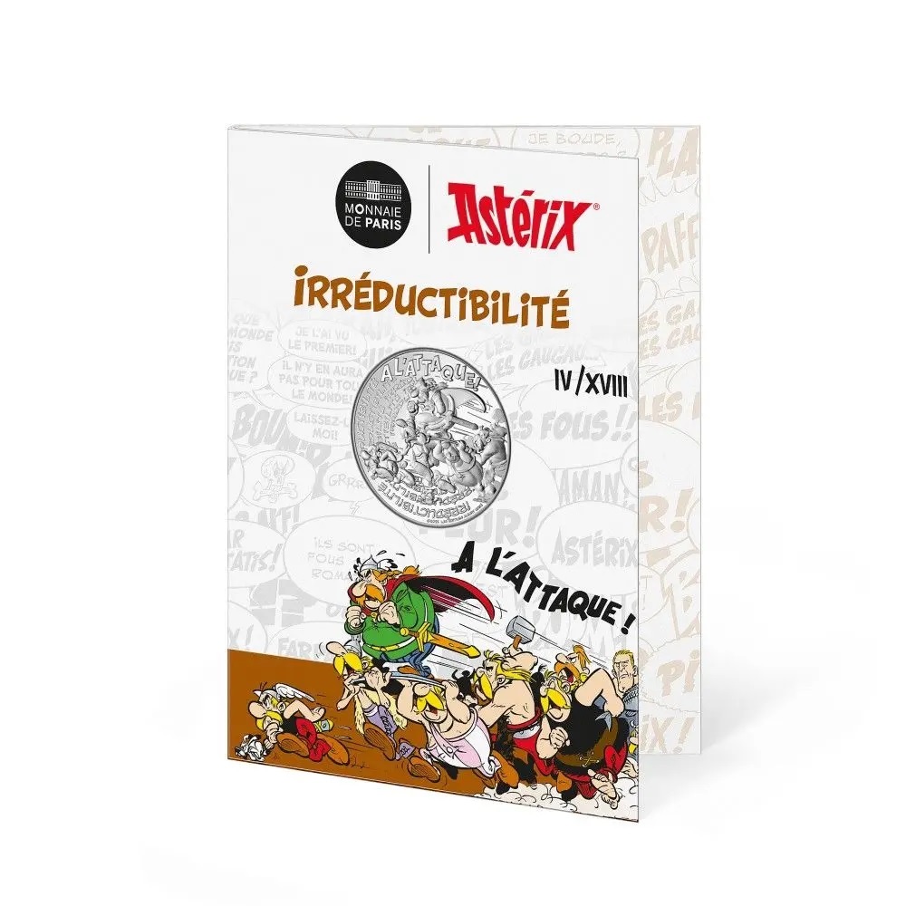 (EUR07.Unc.2022.10041364040005) 10 € France 2022 Ag - Asterix (Irreducibility) (blister) (zoom)