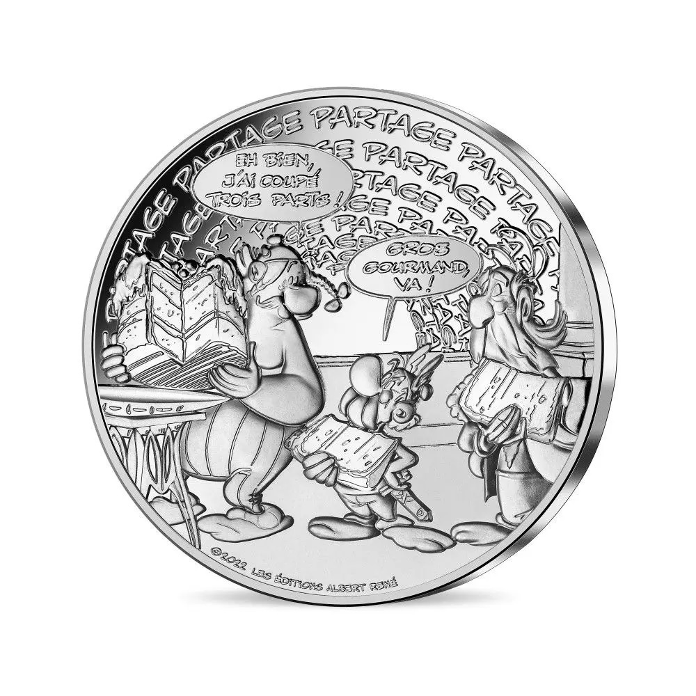 (EUR07.Unc.2022.10041364120005) 10 euro France 2022 silver - Asterix (Share) Obverse (zoom)