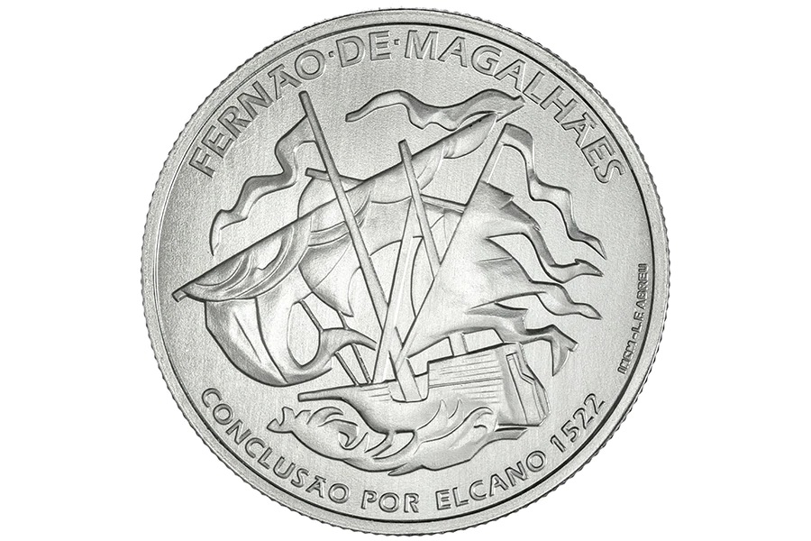 (EUR15.7.50.E.2022.12500568) 7 euro and a half Portugal 2022 silver - Magellan Reverse (zoom)