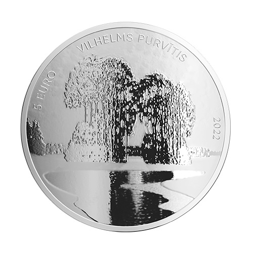 (EUR21.Proof.2022.5.E.1) 5 euro Latvia 2022 Proof silver - Vilhelms Purvītis Obverse (zoom)