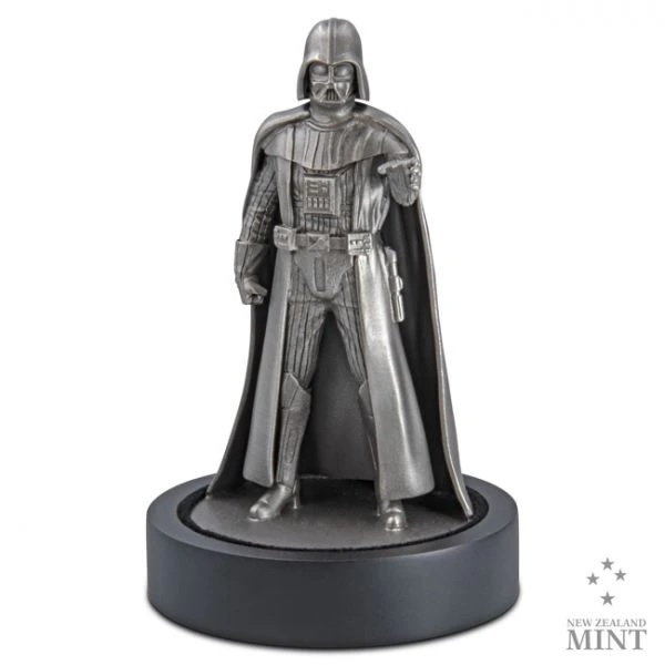 (OA160.Obj.Art.NZ.30-01242) Silver miniature - Star Wars Darth Vader (zoom)