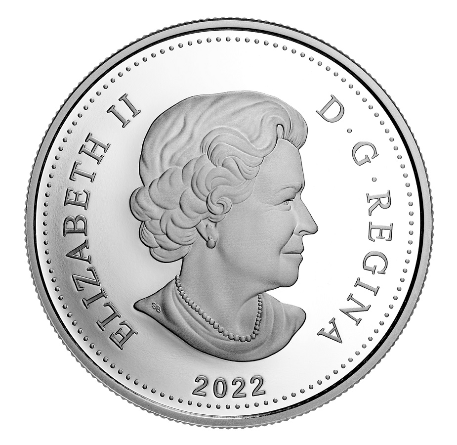 (W037.1.D.2022.204322) 1 Dollar The Platinum Jubilee of Queen Elizabeth II 2022 - Proof silver Obverse (zoom)