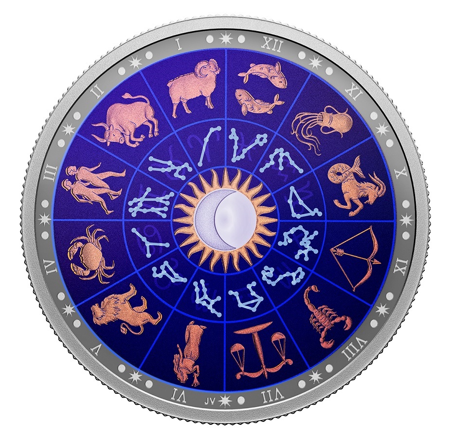 (W037.30.D.2022.204220) 30 $ Signs of the Zodiac 2022 - Proof Ag Reverse (glow-in-the-dark) (zoom)