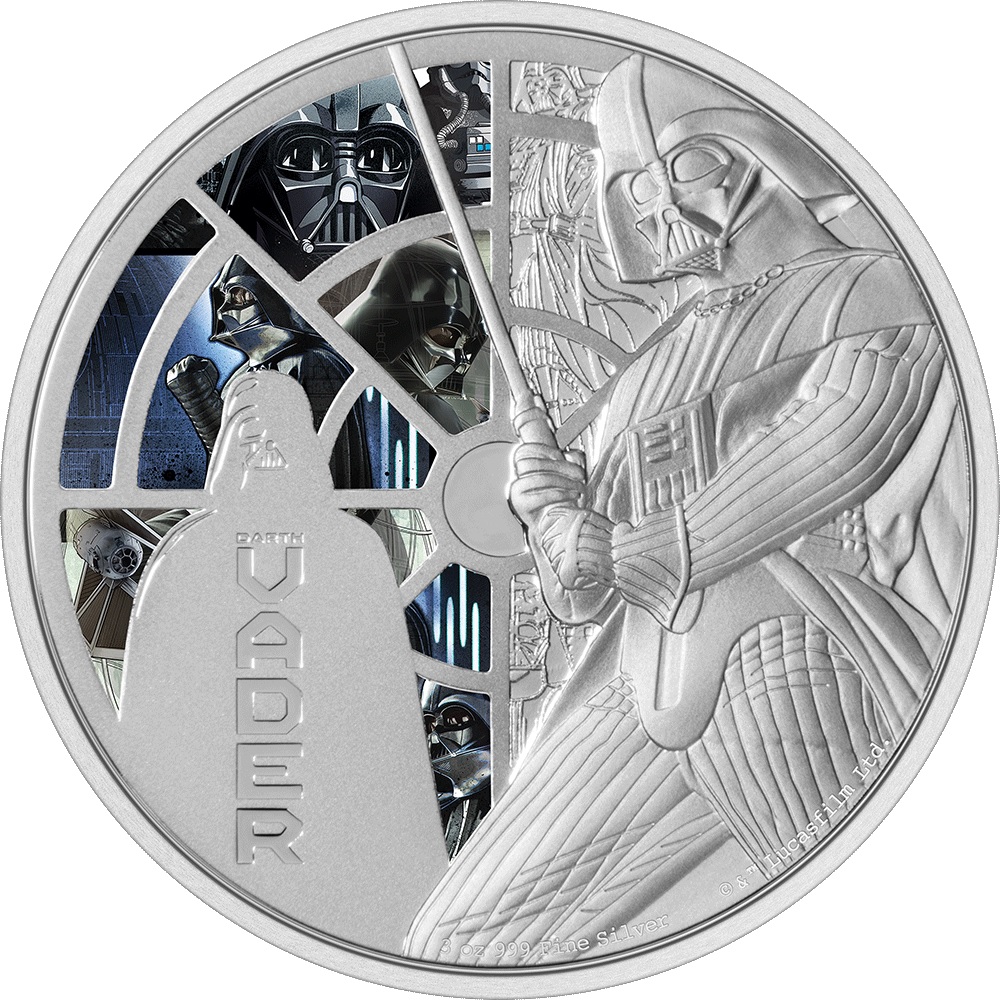 (W160.10.D.2022.30-01250) 10 Dollars Niue 2022 3 oz Proof silver - Darth Vader Reverse (zoom)