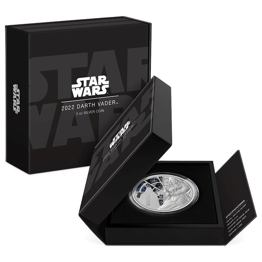 (W160.10.D.2022.30-01250) 10 $ Niue 2022 3 oz Proof silver - Darth Vader (packaging) (zoom)