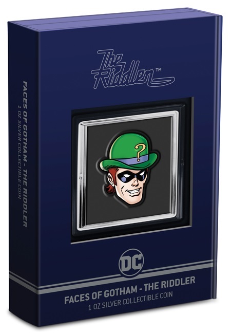 2 Dollars Niue 2022 1 oz Proof silver - The Riddler (packaging) (zoom)