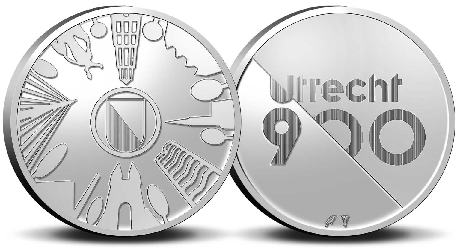 BU coin set Netherlands 2022 - Day of the Mint (medal Utrecht) (zoom)