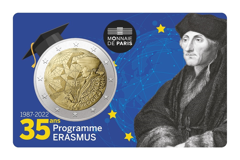 (EUR07.BU.2022.10041367660000) 2 € France 2022 BU - Erasmus Programme Front (zoom)