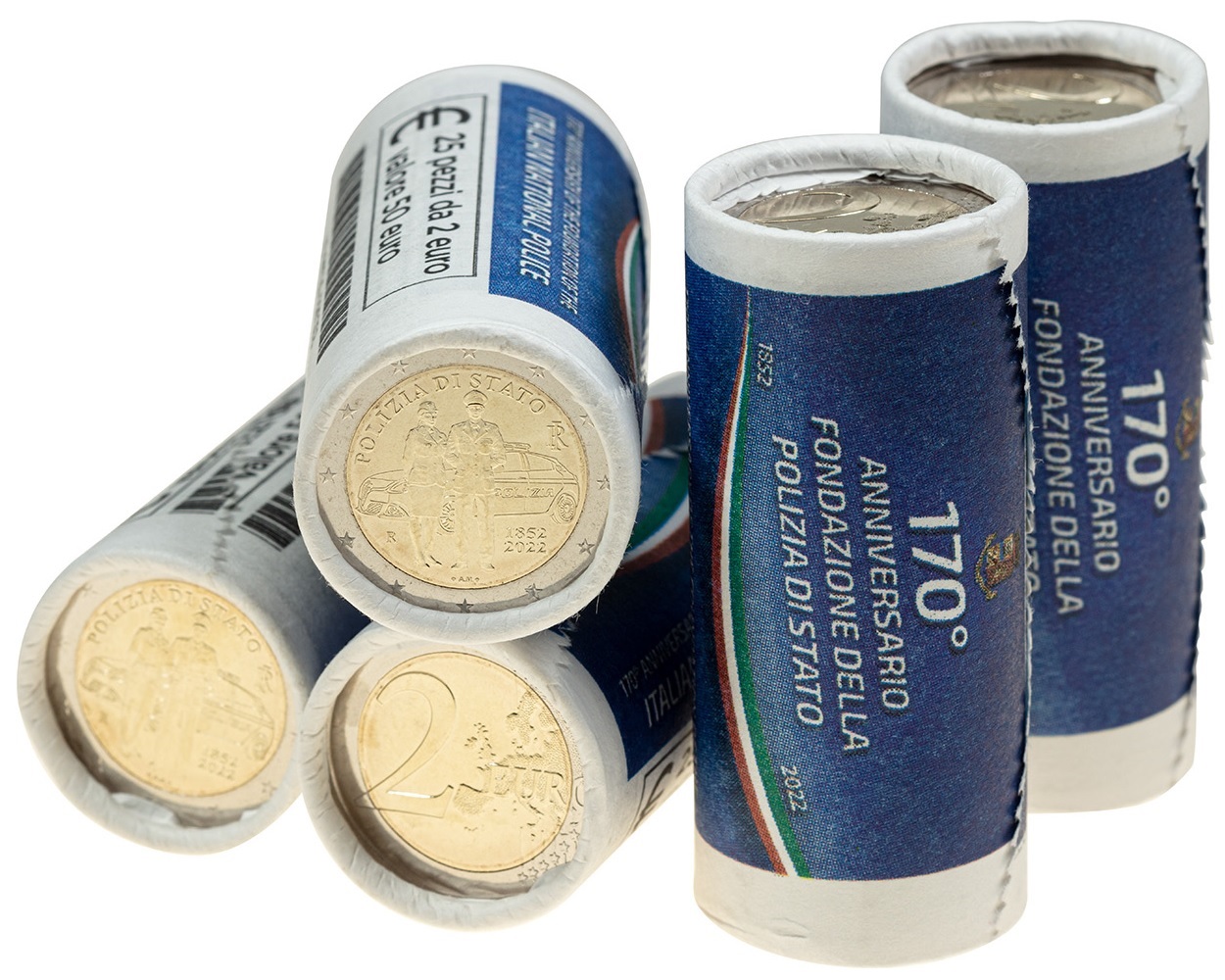 (EUR10.2.E.2022.48-2MS10-22F003) 2 euro roll Italy 2022 - State Police (zoom)
