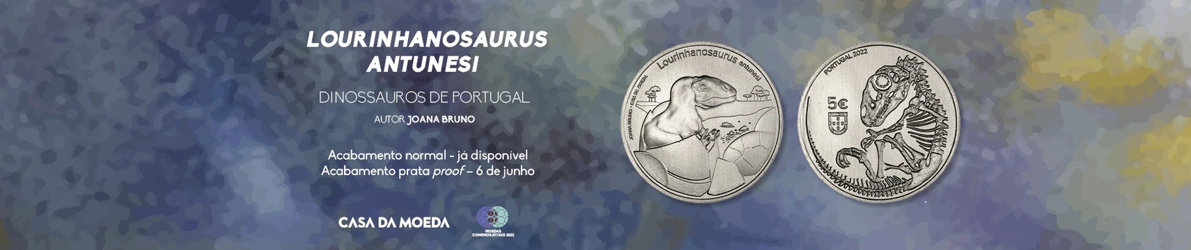 (EUR15.5.E.2022.12500619) 5 € Portugal 2022 - Lourinhanosaurus antunesi (blog illustration) (zoom)