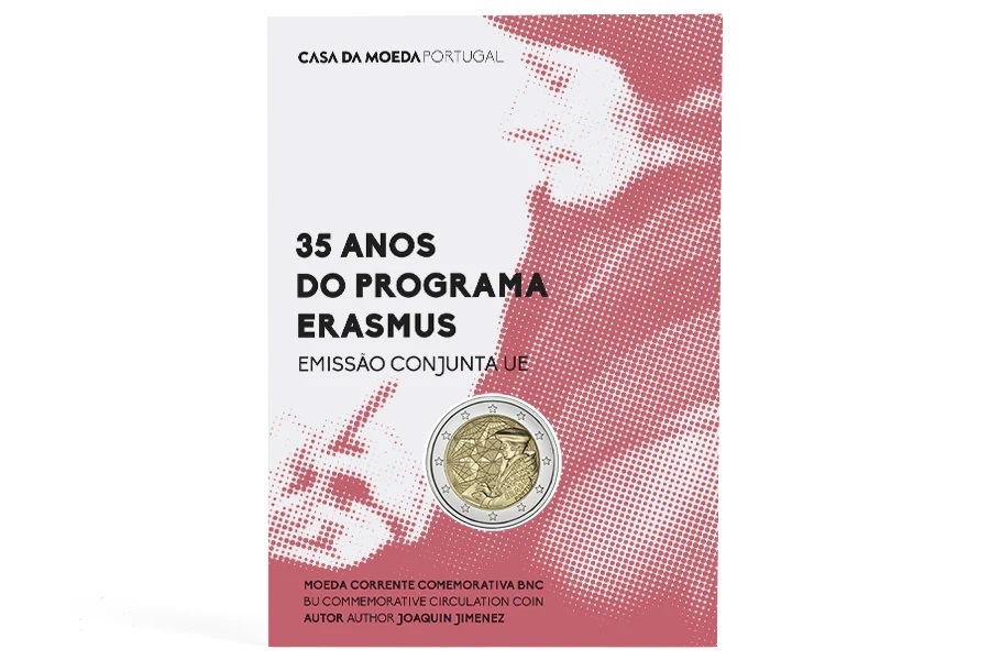 (EUR15.BU.2022.1023636) 2 € Portugal 2022 BU - Erasmus Programme (packaging) (zoom)